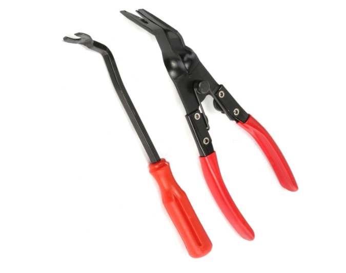 Steel Car Door Trim Panel Clip Upholstery Removal Pliers & Tool Set